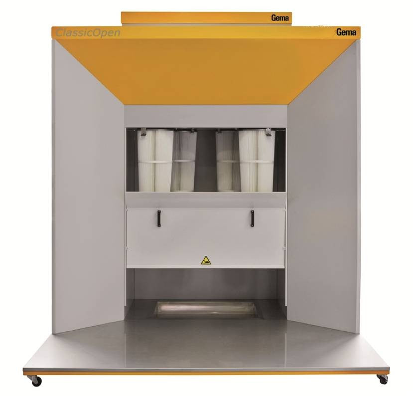Cabine de poudrage manuelle Classic Open