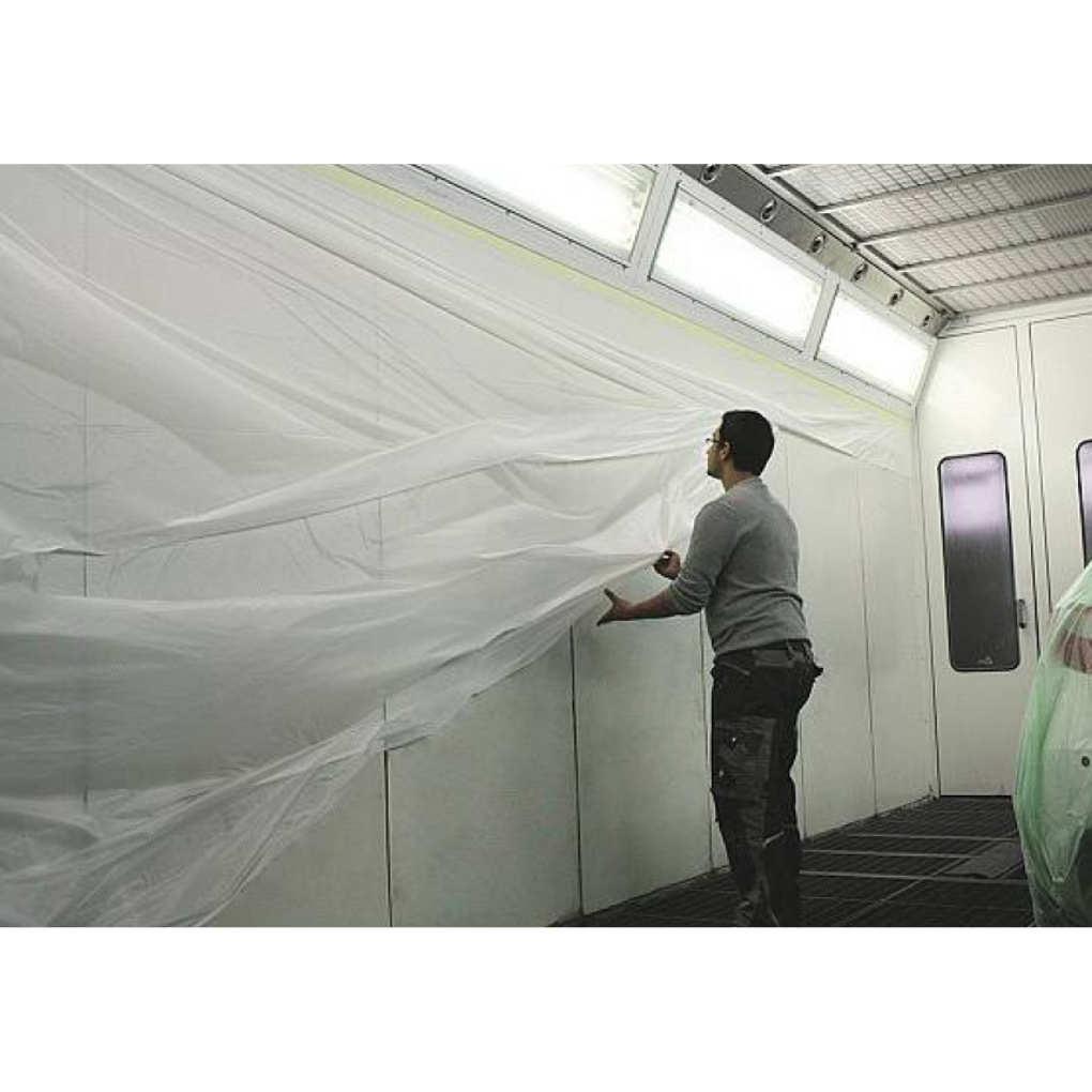 Film protection parois cabine de peinture