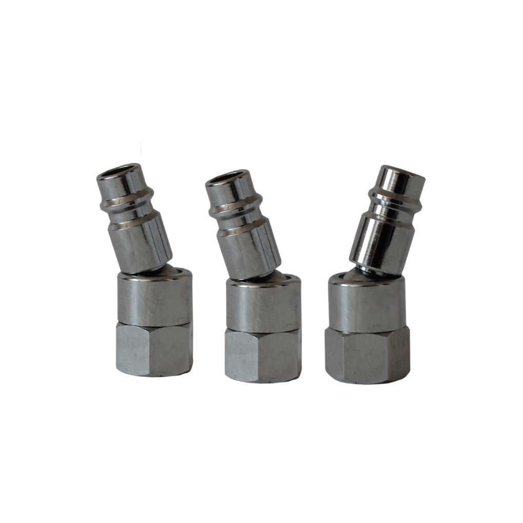 Raccord tournant male à rotule pour pistolet