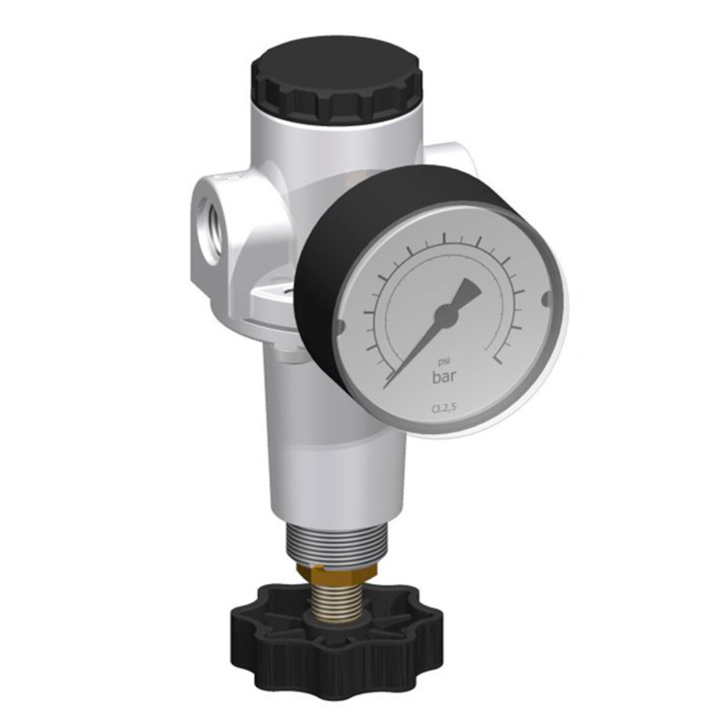 Régulateur de pression pneumatique manuel avec mano